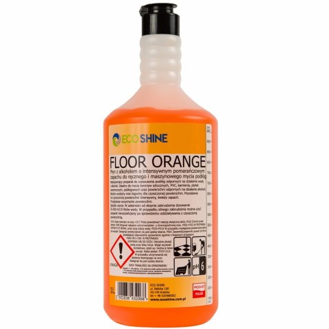 FLOOR ORANGE 1L - Płyn z alkoholem do mycia podłóg o zapachu pomarańczy
