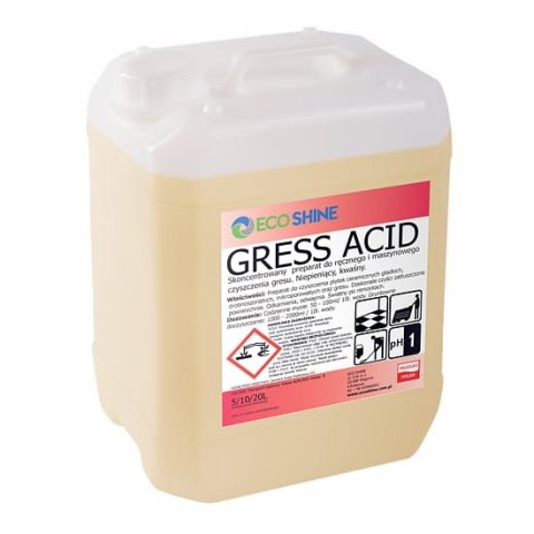 GRESS ACID 10L - Koncentrat do ręcznego i maszynowego mycia gresu po remontach