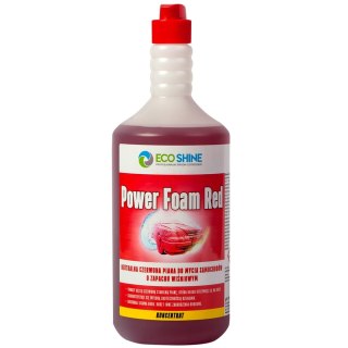 POWER FOAM RED 1L - Aktywna czerwona piana do mycia samochodów o zapachu wiśniowym