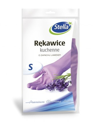 Rękawice gumowe lawendowe S Stella
