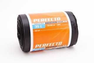 Worki na śmieci 35L LDPE 50szt CZARNE STRONG