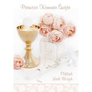 Kartka składana B6 komunia Pol-Mak