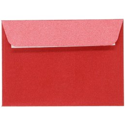 Koperta Galeria Papieru pearl czerwona p B7 - perłowy czerwony (280517) 10 sztuk