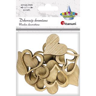 Ozdoba drewniana Craft-Fun Series serca Titanum (191007)