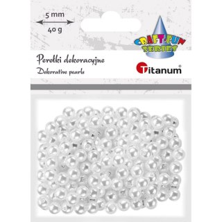 Perełki Craft-Fun Series 5mm białe Titanum (X107)