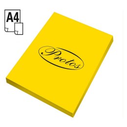 Papier kolorowy Protos A4 - żółty 80g