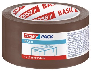 Taśma pakowa Basic 50x66 [mm x m] brązowa Tesa (58571-00000-00)