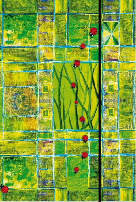 Teczka kartonowa na gumkę A5 mix Kreska