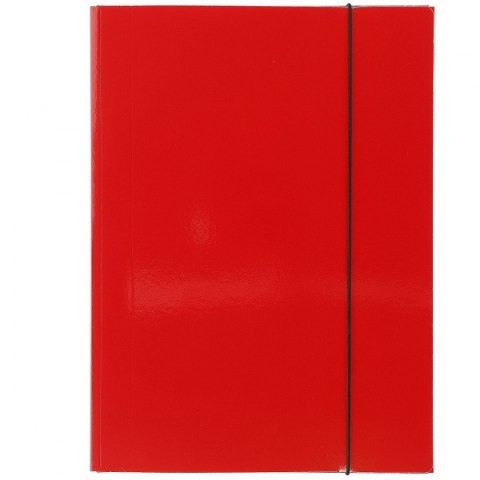 Teczka kartonowa na gumkę A4 czerwony 450g VauPe (302/01)