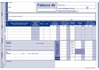 Druk samokopiujący A5 Faktura VAT 80k. Michalczyk i Prokop (103-3E)