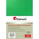 Karton do bindowania błyszczący - chromolux A4 zielony 250g Titanum