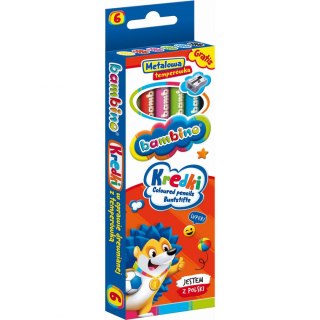 Kredki ołówkowe Bambino 6 kol. St.Majewski