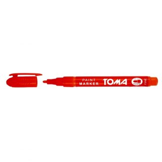 Marker olejowy wkład czerwony 1,5mm okrągła końcówka Toma