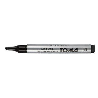 Marker permanentny wkład czarny 0,6mm ścięta końcówka Toma (TO-091 3 3)
