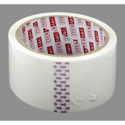 Taśma pakowa 48x50 [mm x yd] biała Iter A&G