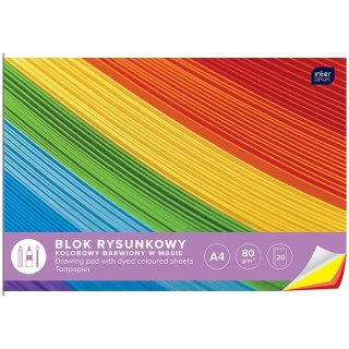 Blok rysunkowy bloki A4 kolorowy 80g 20k [mm:] 210x297 Interdruk (BLRK)