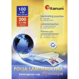 Folia do laminowania Titanum A5 - przezroczysty 100mic. [mm:] 154x216