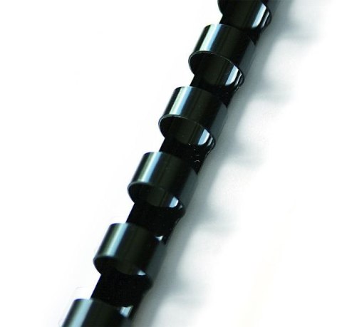 Grzbiety do bindowania A4 czarny plastik śr. 8mm Argo (405082)
