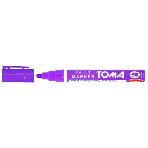 Marker olejowy Toma, fioletowy 2,5mm okrągła końcówka (TO-440 9 2)