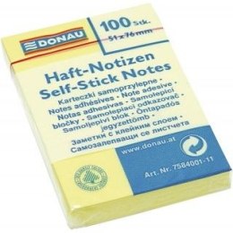 Notes samoprzylepny Donau żółta 100k [mm:] 51x76 (7584001)