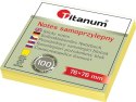 Notes samoprzylepny Titanum żółty 100k [mm:] 76x76 (S-2003)