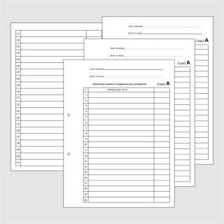 Przekładka alfabetyczna PRZEKŁADKA A A4 biała 50k A Warta (1824-339-011)