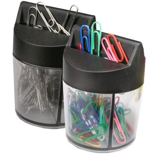 Spinacze okrągły srebrny w pudełku magnetycznym 28mm 100 szt Titanum