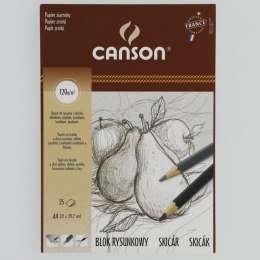 Blok rysunkowy Canson A4 biały 120g 25k (400024274)