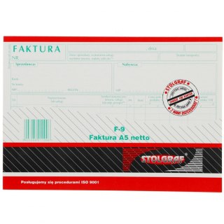 Druk samokopiujący A5 Faktura Netto 100k. Stolgraf