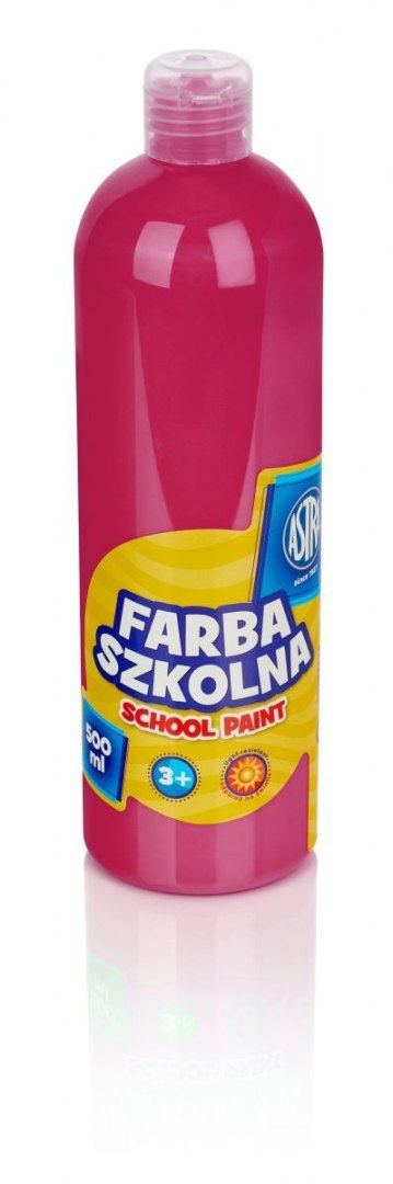 Farby plakatowe kolor: różowy 500ml 1 kolor. Astra (301109003)
