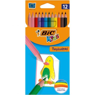 Kredki ołówkowe Tropicolors 2 12 kol 12 kol. Bic Kids (832568)