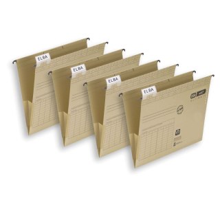 Teczka zawieszkowa A4 brązowy papier [mm:] 262x350 Elba (100081040)