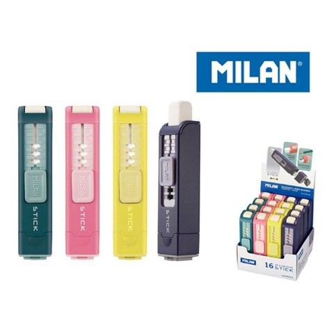 Temperówko-gumka Milan Stick mix (4702116)