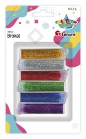 Brokat Titanum Craft-Fun Series metaliczny 6 kolor. (9903)