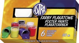 Farby plakatowe Astra kolor: mix 20ml 6 kolor. (301109001)