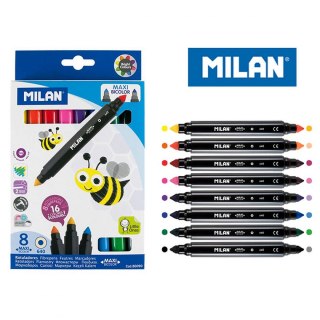 Flamaster Maxi Bicolor 8 kol. Milan (80090)