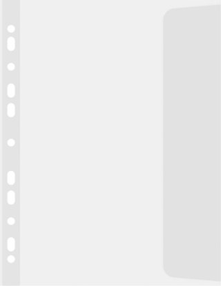 Koszulki na dokumenty groszkowe B4 kolor: przezroczysty prawy bok 100 mic. Donau (1748910PL-00)