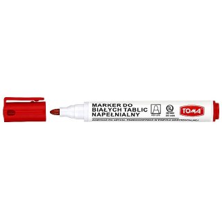 Marker suchościeralny wkład czerwony 1,0-5,0mm okrągła końcówka Toma