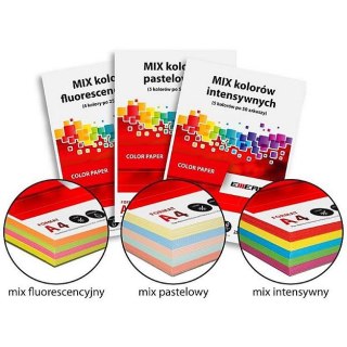 Papier kolorowy A4 kolorowy mix 20x5 int mix intensywny 80g Emerson (xem1001n)