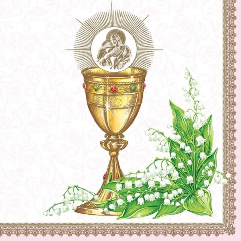 Serwetki komunia mix bibuła [mm:] 330x330 Pol-mak (SL ko)