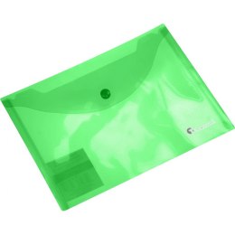 Teczka kopertowa PP Titanum A5 zielona transparentna prążki (TK5TGR)