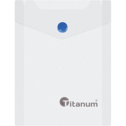 Teczka kopertowa PP Titanum A6 pionowa biała transparentna (TKV6CL)