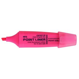 Zakreślacz Point Liner AHM21572 M&G zapachowy ścięta końcówka 1-4 mm różowy