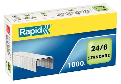 Zszywki 24/6 standardowe 1000 szt Rapid (24855600)