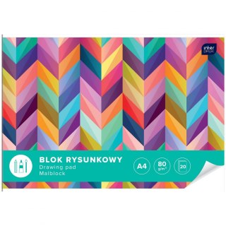 Blok rysunkowy A4 biały 80g 20k [mm:] 210x297 Interdruk (BLR)