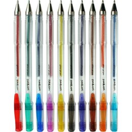 Długopis żelowy Fun&Joy brokatowy 10 kolorów mix 1,0mm (FJ-MR10)