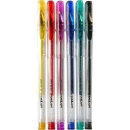 Długopis żelowy Fun&Joy brokatowy 6 kolorów mix 1,0mm (FJ-MR6)