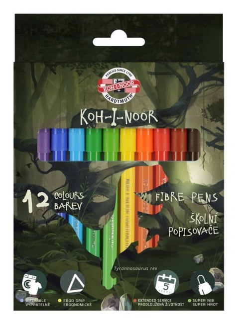 Flamaster 12 kol. Koh-I-Noor