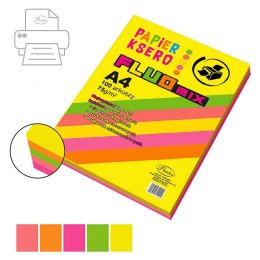 Papier kolorowy Protos fluo A4 - mix 80g