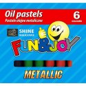 Pastele olejne Fun&Joy metaliczne 6 kol. (FJ-POM6)